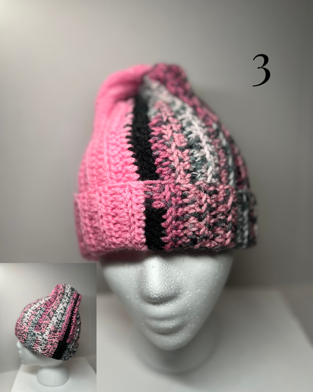 Half and Half Crochet Beanie
