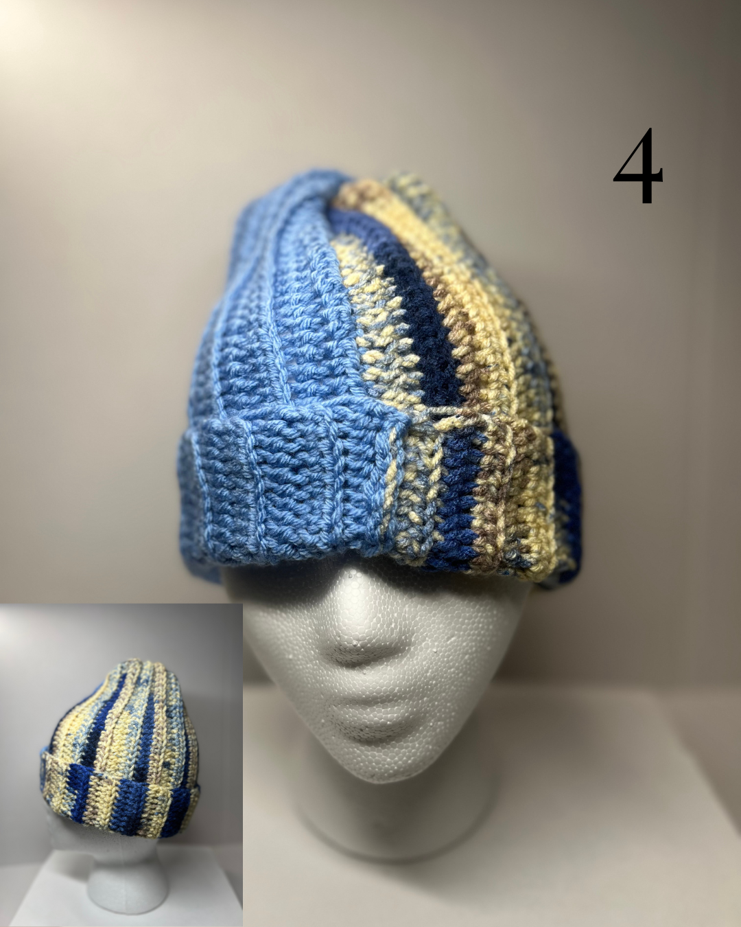 Half and Half Crochet Beanie