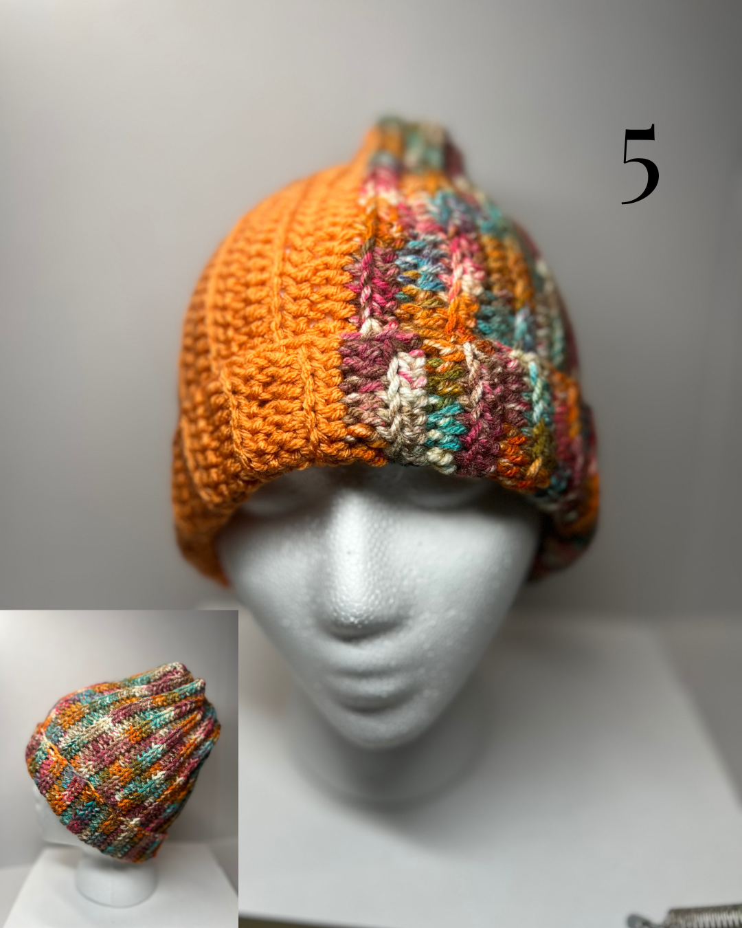 Half and Half Crochet Beanie